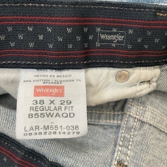 Wrangler‎ Jeans Regular Fit Denim Pants Classic Relaxed Blue 38x29 - Picture 5 of 8